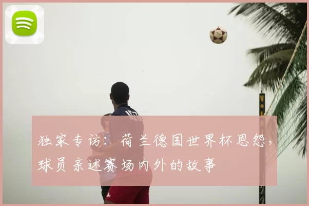 独家专访：荷兰德国世界杯恩怨，球员亲述赛场内外的故事